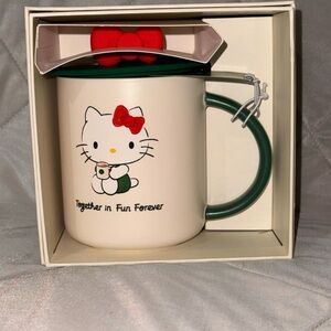New Hello Kitty Starbucks Mug with Lid